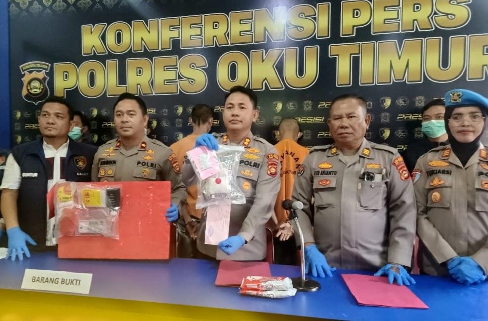 Amankan 2 Pengedar dan Sita 1 Kilogram Sabu, Kapolres OKU Timur: Selamatkan Generasi Muda dari Bahaya Narkoba