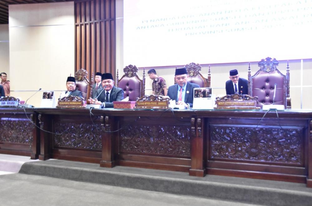 DPRD Provinsi Sumsel dan Gubernur sepakati Rancangan Awal RPJMD tahun 2025 - 2029