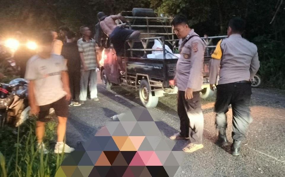 Dua Kendaraan Adu Kambing di Jalan Raya Merdeka, Pengendara Sepeda Motor Tewas di Lokasi Kejadian