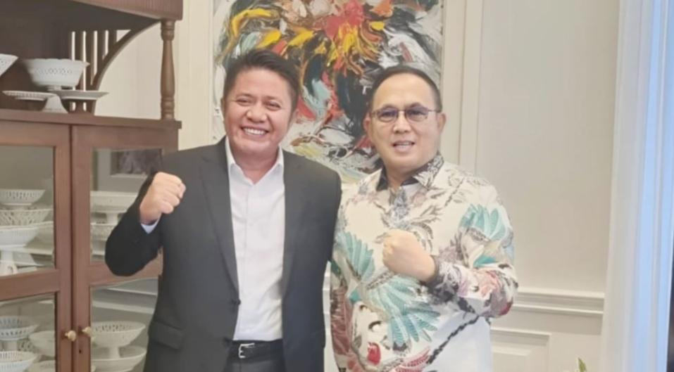 Eddy Santana Putra (ESP) Kunjungi Cagub Sumsel H Herman Deru (HD), Akankah?