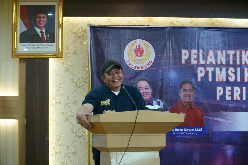Gubernur Herman Deru Harapkan PTMSI Kota Palembang Jadi Kanal Bagi Penghobi Tenis Meja Untuk Lebih Berprestasi