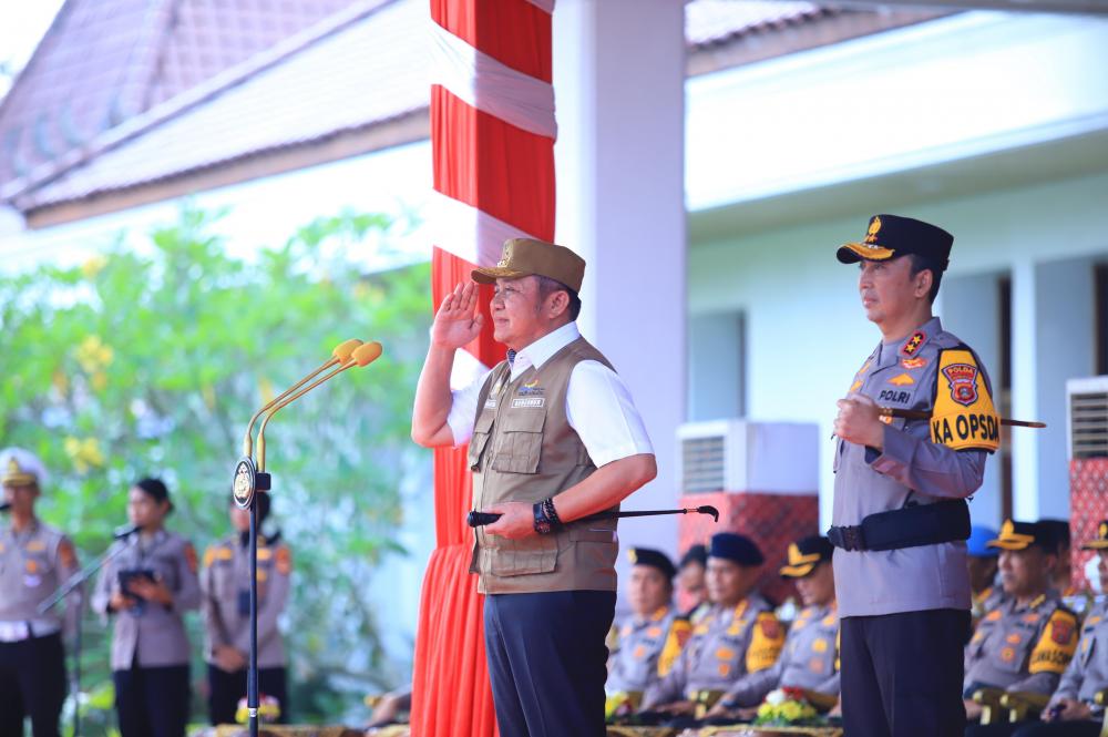 Gubernur Herman Deru Pimpin Apel Operasi Ketupat 2026, Pastikan Kesiapan Pengamanan Mudik Lebaran