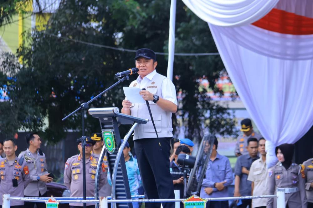 Gubernur Herman Deru Pimpin Apel Program Belida Polda Sumsel, Dorong Gerakan Indonesia Asri dan Target Zero Lubang Jelang Lebaran