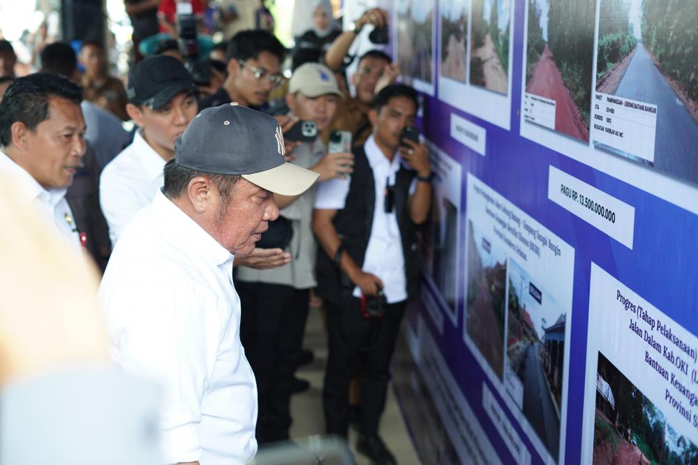 Gubernur Herman Deru Salurkan Rp 371 Miliar untuk Mempercepat Pembangunan Infrastruktur di Kabupaten OKI