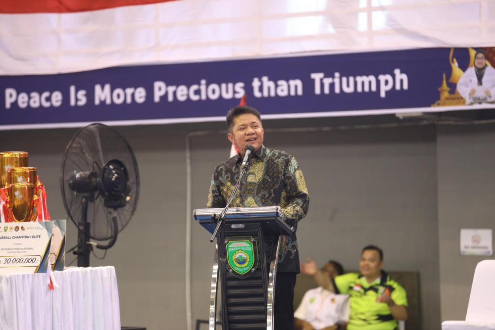 Gubernur Herman Deru Tegaskan Keramahtamahan Sumsel dalam Sriwijaya International Taekwondo Championship 2025