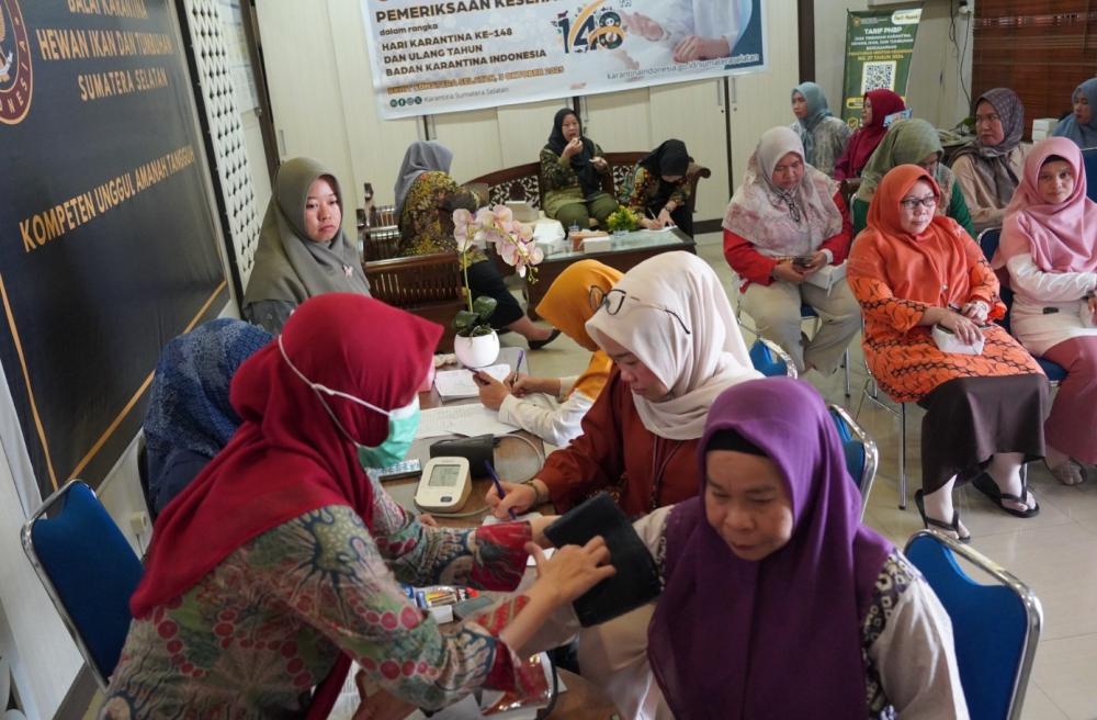 HUT ke-148, Karantina Sumsel Gelar Pemeriksaan Kesehatan Gratis Sebagai Bentuk Kepedulian