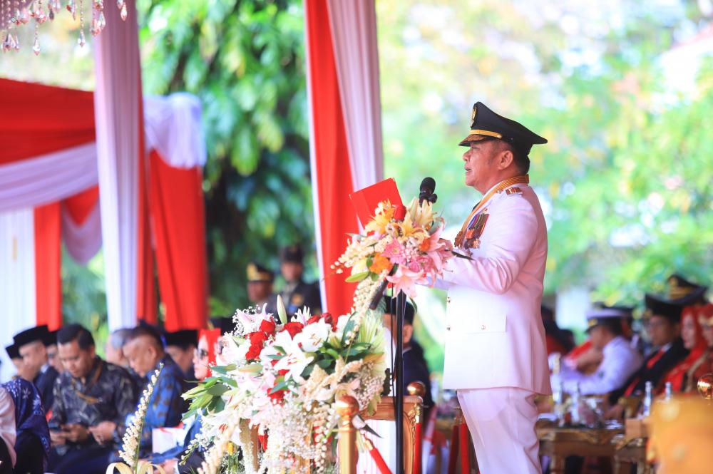 HUT ke-80 RI di Griya Agung, Gubernur Herman Deru Tekankan Arti Perjuangan dan Warisan Budaya