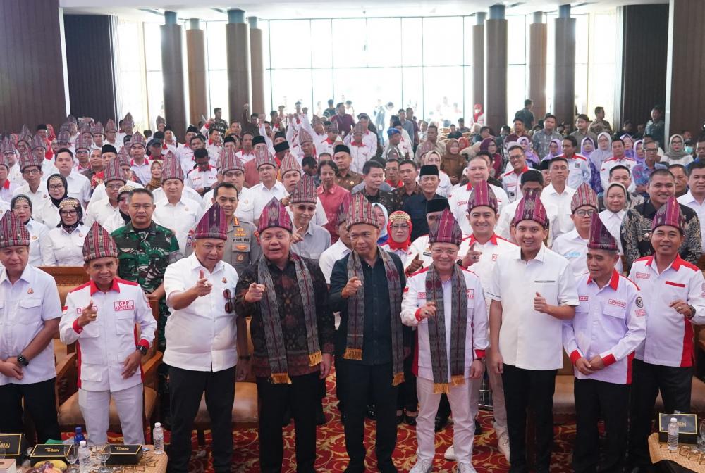 Jamintel Kukuhkan 12.865 Pengurus ABPEDNAS Sumsel, BPD Diminta Perkuat Pengawasan Dana Desa dan Program Makan Bergizi Gratis