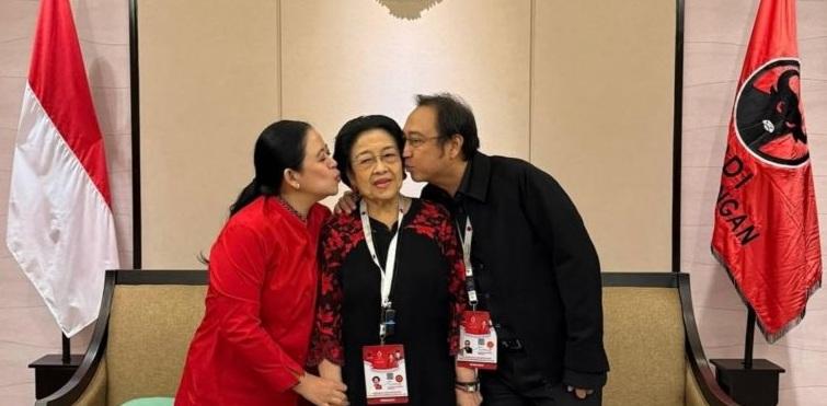 Jelang Kongres Ke-6 PDIP di Bali, Momen Haru Puan dan Prananda Cium Megawati Jadi Simbol Kuat Persatuan Keluarga Soekarno