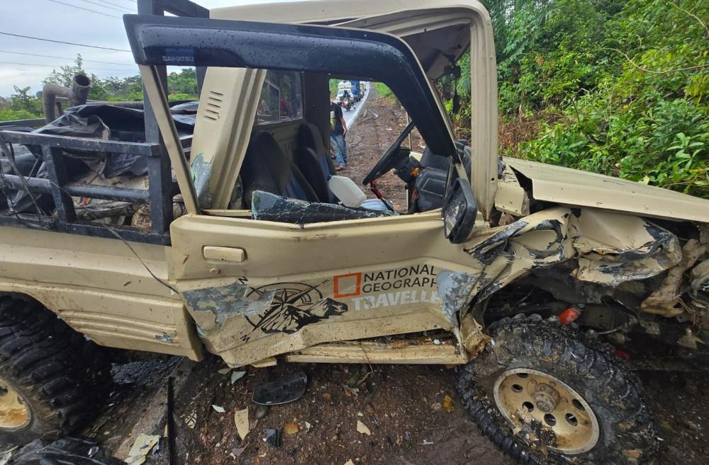 Kecelakaan Beruntun Tiga Mobil di Jalan Lintas Muara Enim–Prabumulih, Lima Orang Alami Luka-luka