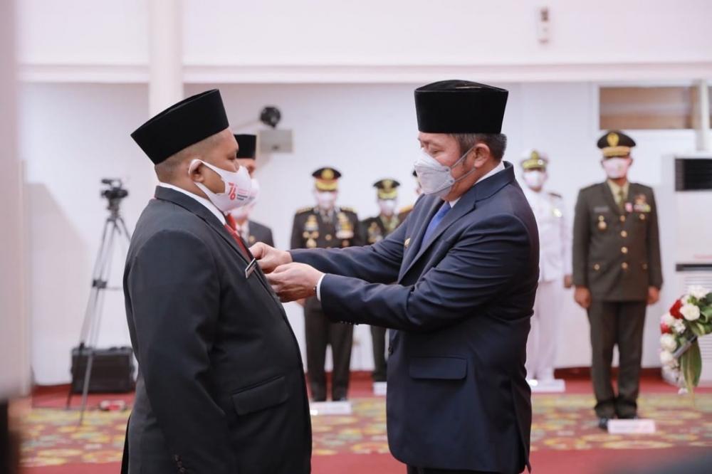 Kukuhkan Paskibraka Sumsel, Herman Deru Optimis Upacara HUT RI Berlangsung Sukses