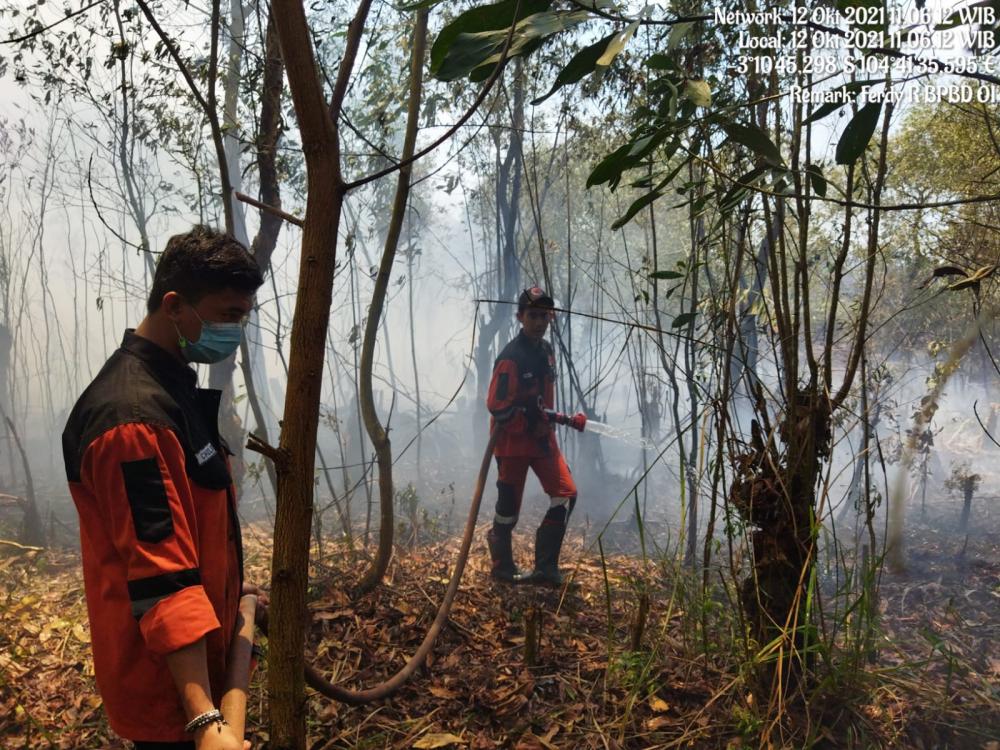Lahan Terbakar di Ogan Ilir Seluas 3 Ha, Berhasil Dipadamkan Satgas Gabungan