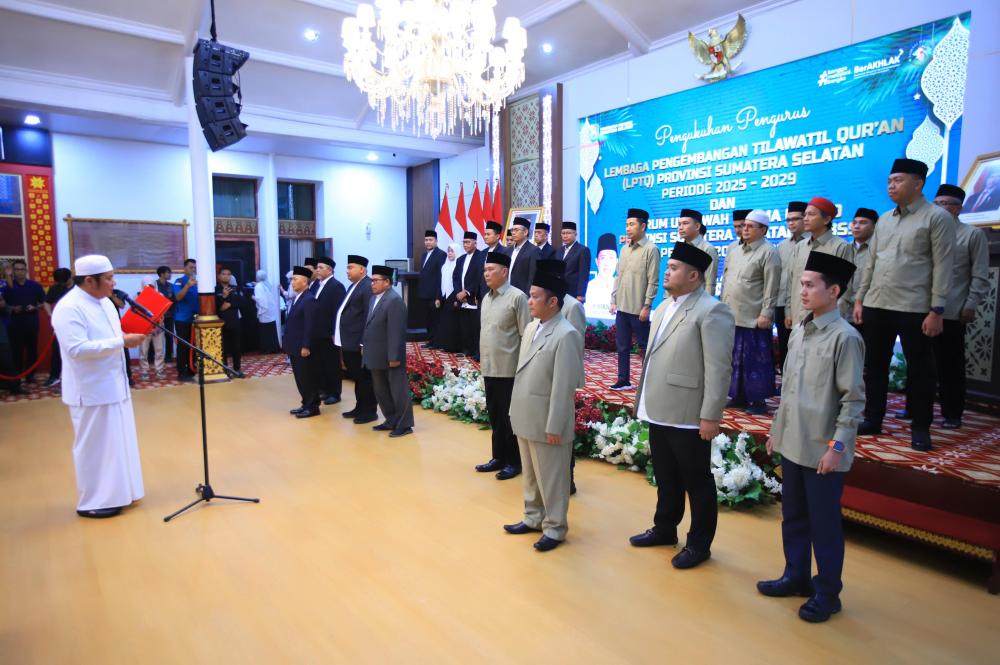 Lantik Pengurus LPTQ dan FU3SS, Herman Deru Minta Sinergi Jaga Ukhuwah dan Dongkrak Prestasi