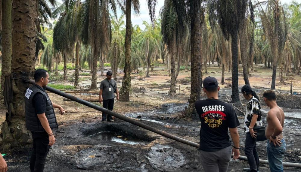 Minyak Ilegal Terbakar Saat Dipindahkan ke Mobil di Desa Tanjung Dalam, Polisi Intensif Lakukan Penyelidikan