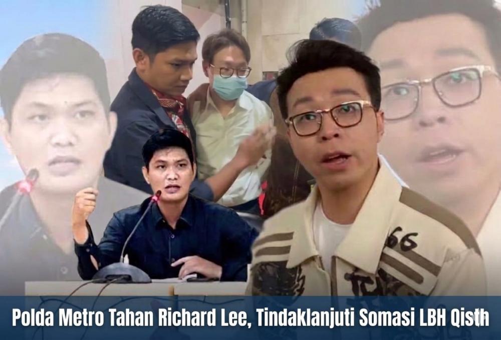 Mitos Kebal Hukum Runtuh: Polda Metro Tahan Richard Lee, Tindaklanjuti Somasi LBH Qisth