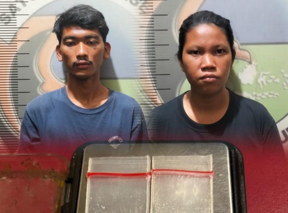 Pasutri Nekat Jadi Kurir Narkoba, Polres Prabumulih Amankan Dua Paket Sabu