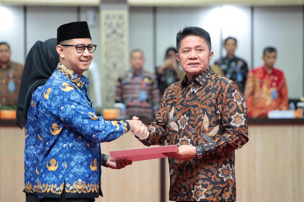 Pelantikan 101 CPNS Formasi 2024, Herman Deru Tekankan Integritas dan Pelayanan Pada Masyarakat