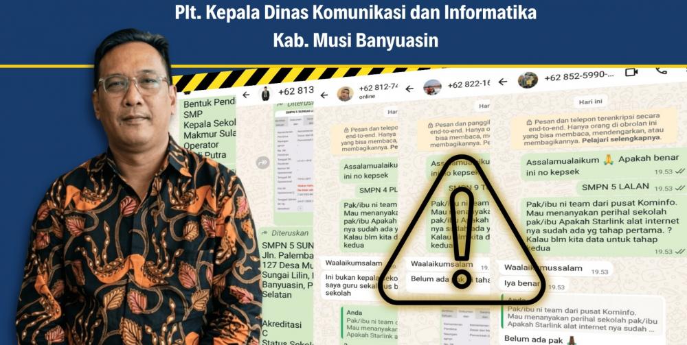 Pemkab Musi Banyuasin Imbau Sekolah Waspada Penipuan Berkedok Bantuan Starlink, Masyarakat Diminta Tidak Mudah Percaya