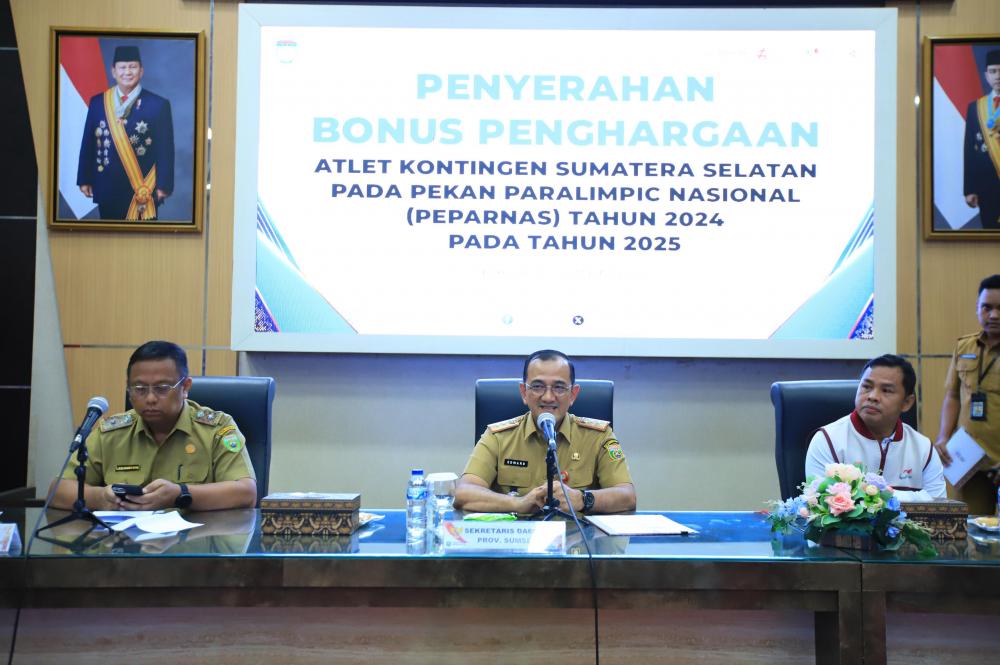 Pemprov Sumsel Apresiasi Atlet dan Pelatih PEPARNAS dengan Bonus Rp22 Miliar Lebih