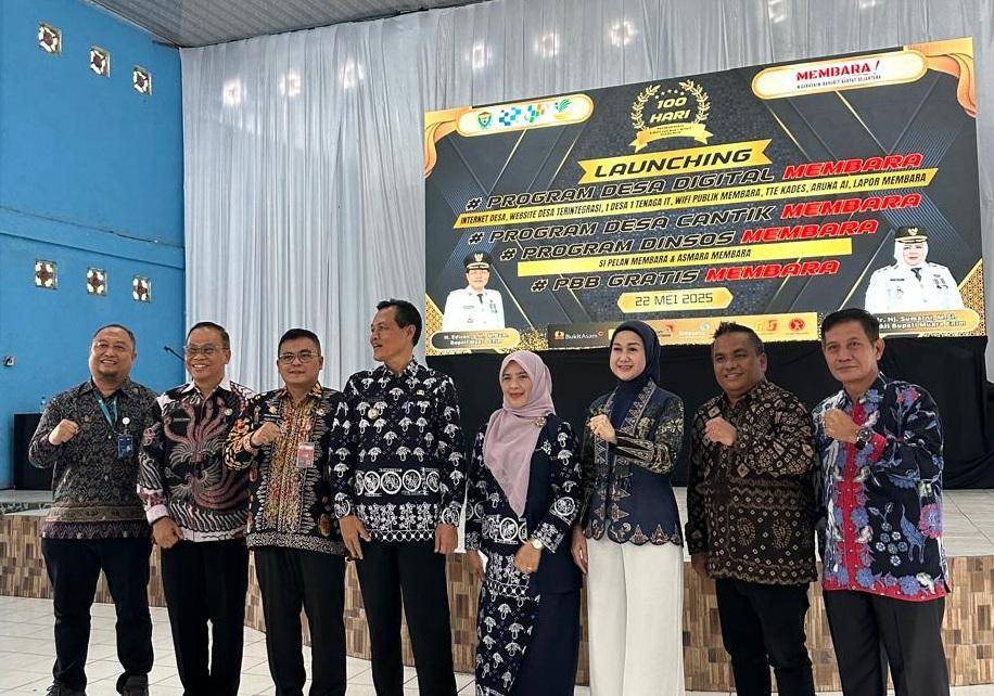 Perkuat Kolaborasi Digital Antar Kabupaten, Kominfo Muba Hadiri Peluncuran Desa Cantik MEMBARA di Muara Enim