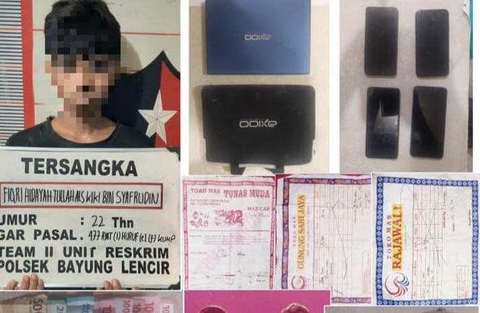 Polisi Ringkus Pelaku Curat di Bayung Lencir, Korban Rugi Hingga Rp31 Juta