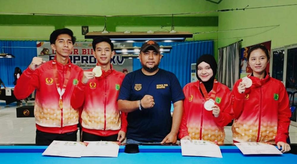 Porprov XV Sumsel 2025: Atlet Biliar Kabupaten Muba Sumbang 1 Emas, 1 Perak, dan 4 Perunggu