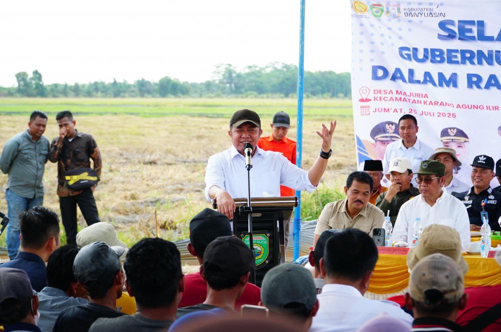 Provinsi Sumsel Kian Mandiri Pangan, Panen IP 200 Banyuasin Tembus 8 Ton per Hektar
