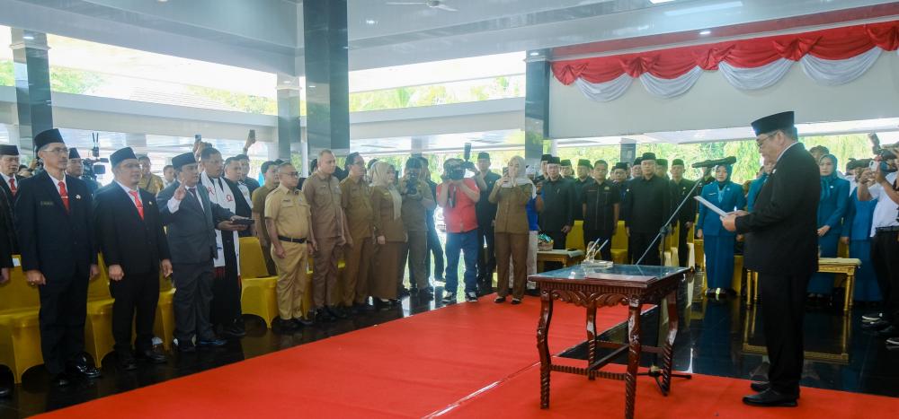 Puluhan Pejabat Muba Dilantik, Bupati H Toha: Ini Bukan Sekadar Penempatan Figur