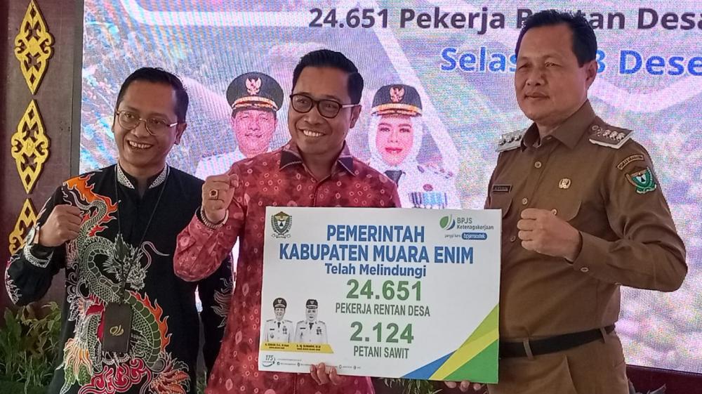 Puluhan Ribu Pekerja Rentan di Muara Enim Resmi Terlindungi Jamsostek, Pemkab Perkuat Sinergi dengan BPJS Ketenagakerjaan