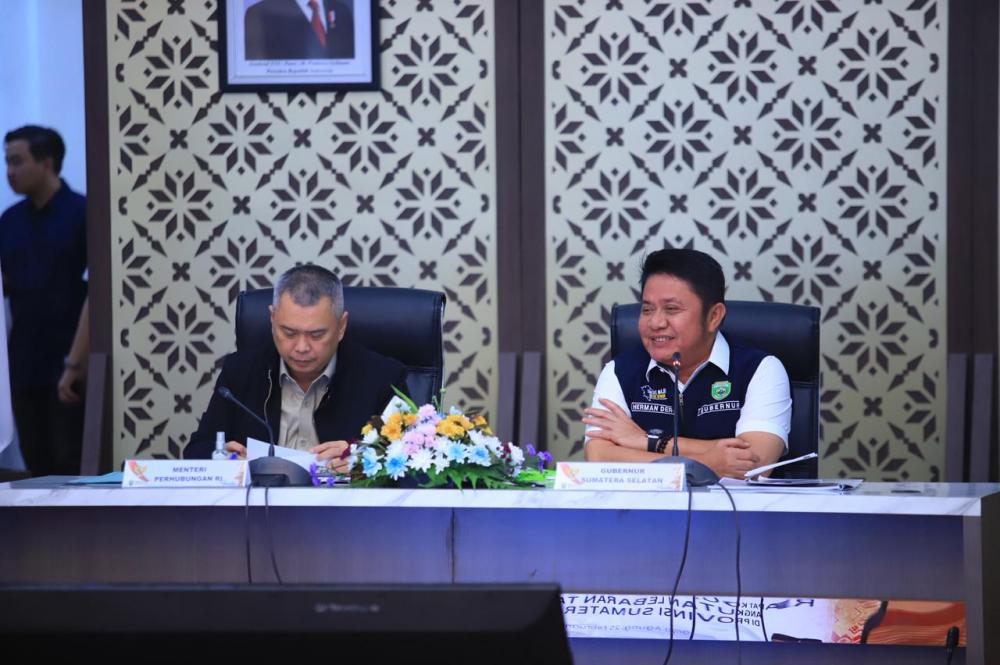 Rakor Angkutan Lebaran 2026 di Sumsel, Herman Deru Fokus Atasi Bottleneck dan Perlintasan Sebidang