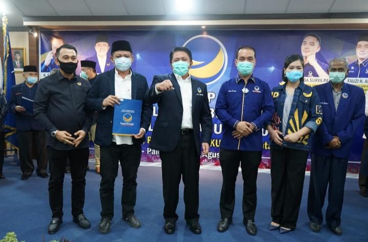 Sah, NasDem Serahkan SK Dukungan Kepada Paslon Lanosin-Yudha