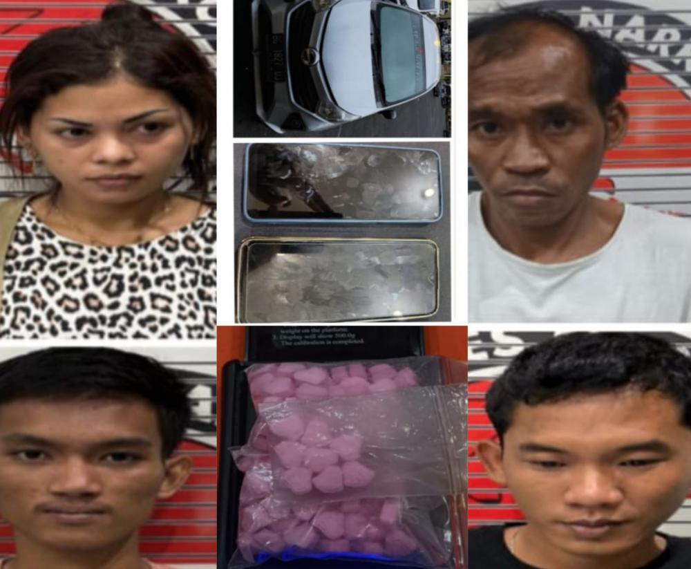 Satresnarkoba Polres Lubuklinggau Ungkap Jaringan Narkoba Lintas Kabupaten/Kota, Amankan 4 Tersangka dan Sita 108 Butir Ekstasi