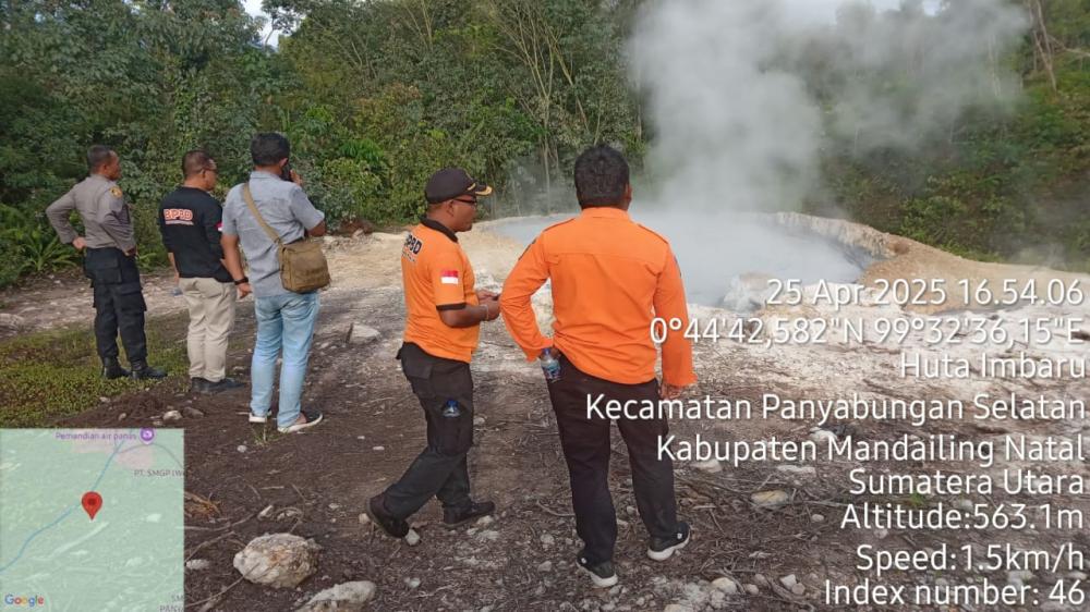 Semburan Lumpur Panas Muncul di Lahan Masyarakat