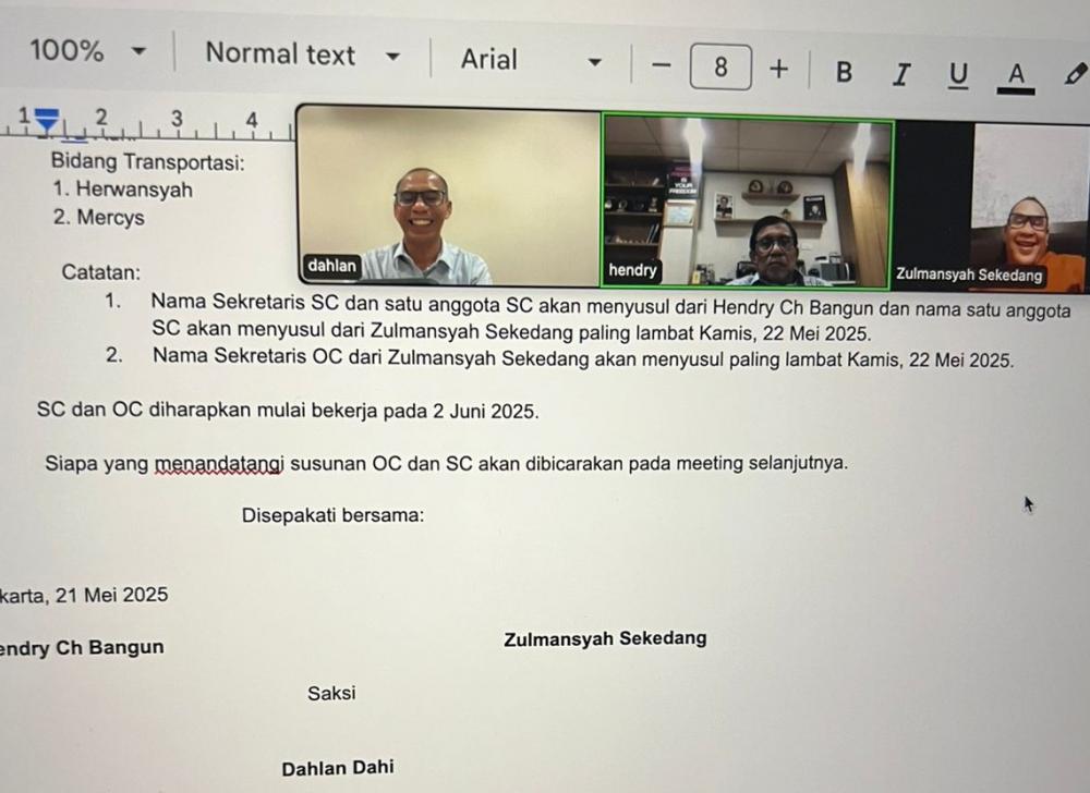 Sepakati Susunan Panitia Kongres Persatuan: Dua Ketua Umum PWI Menuju Titik Terang Rekonsiliasi Organisasi