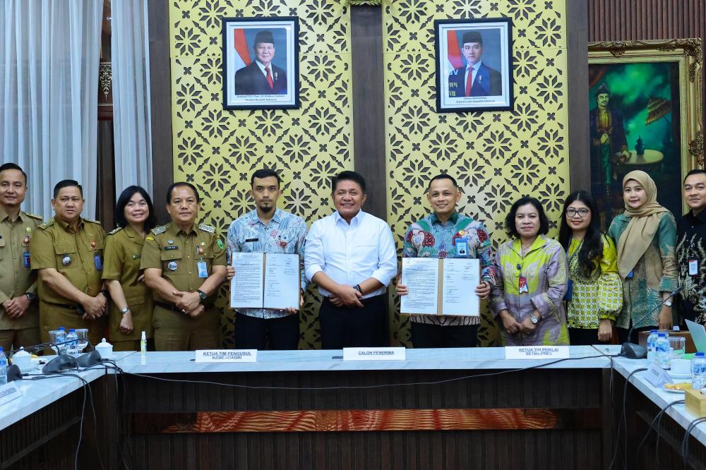 Setmilpres Akui Konsistensi Kinerja Herman Deru, Sumsel Masuk Penilaian Satyalancana Wira Karya 2025
