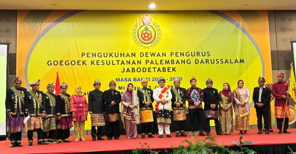 Sultan Palembang Kukuhkan Pengurus Goegoek Kesultanan Palembang Darussalam Jabodetabek, Perkuat Ikatan Budaya di Tanah Rantau