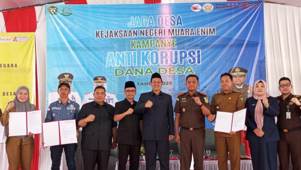 Tandatangani Pakta Integritas Anti Korupsi, 246 Kades se-Kabupaten Muara Enim Dapat Pendampingan Kejari