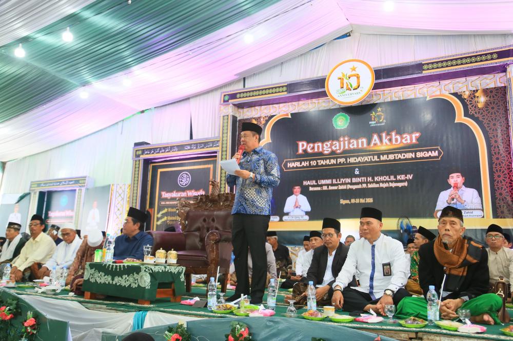 Wagub Sumsel Cik Ujang Hadiri Harlah ke-10 Ponpes Hidayatullah Mubtadiin, Ajak Warga Jaga Kerukunan