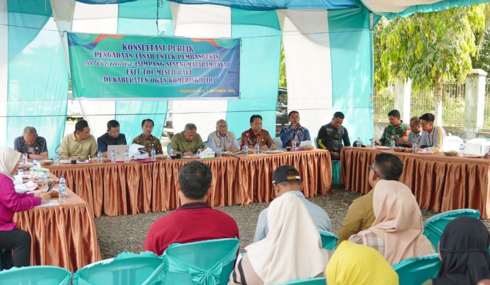 Warga Kompak Setujui Exit Tol Mataram Jaya, Proses Masuk Tahap Penetapan Lokasi oleh Bupati OKI