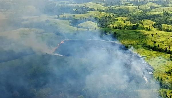 BPBD OKU Padamkan Karhutla di Lengkiti dan Air Paoh, Cegah Meluasnya Kabut Asap di Ogan Komering Ulu