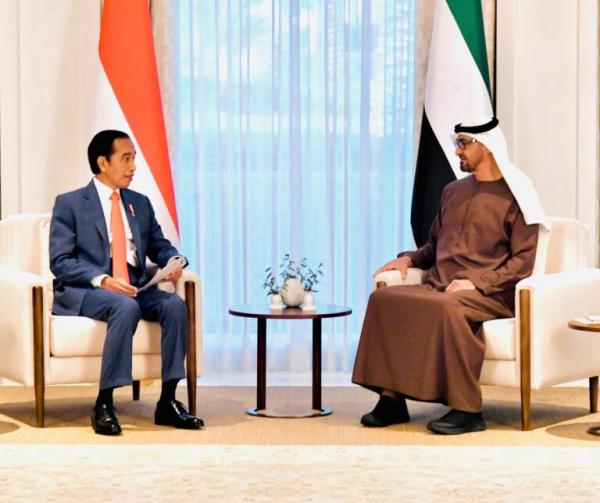 Bertemu Putra Mahkota Abu Dhabi, Presiden Jokowi Bahas TCA dan Pembangunan Ibu Kota Baru