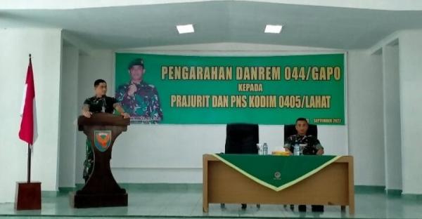 Danrem 044/Gapo : TNI Solid, Waspadai yang Memecah Belah
