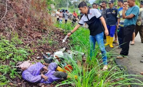 Diduga Kecelakaan Tunggal, Pengendara Motor Lansia Ditemukan Meninggal Dunia di Pinggir Jalan Lahat–Semendo
