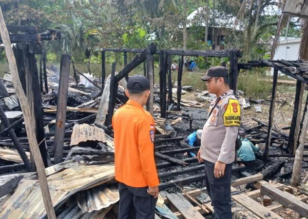 Diduga Korsleting Listrik, Rumah Warga Ogan Ilir Hangus Terbakar, Kerugian Capai Rp80 Juta