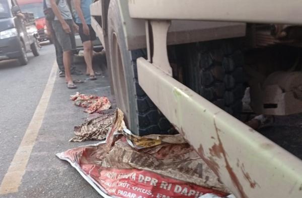 Dua Pelajar Alami Kecelakaan Maut di Jalan Lintas Prabumulih–Muara Enim, Satu Tewas Terlindas Truk