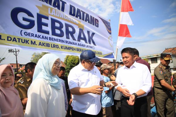 Dukung Program 3 Juta Rumah Presiden Prabowo, Gubernur Herman Deru Launching Gebrak Kota Palembang