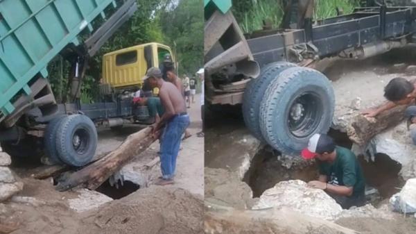 Gorong-Gorong Jebol di Ruas Payaraman–Rengas Ancam Putus Akses Vital Warga Ogan Ilir