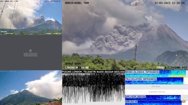 Gunung Merapi Kembali Semburkan Awan Panas Guguran