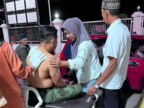 Kades Talang Aur Ditikam Orang Tak Dikenal, Dirujuk ke RSMH Palembang, Polisi Buru Pelaku