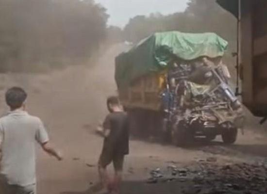 Kecelakaan Maut di Jalan Hauling Muratara, Truk Batu Bara Tabrak Truk di Depannya, Sopir Tewas Terjepit Kabin